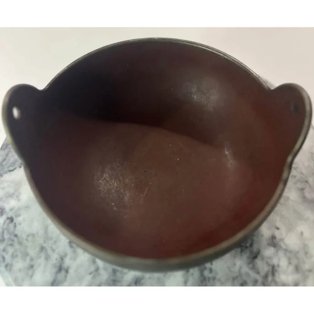 Vintage Tokiwa 3 Legged Cast Iron Bean Pot No 18 Missing Handle-Japan